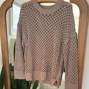 A&F open knit sweater